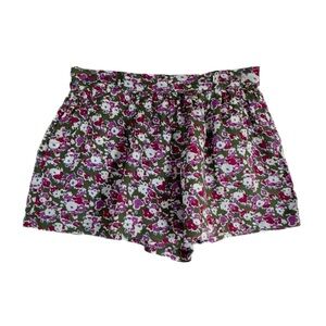 Aeropostale Pull-On Floral Wide Leg Elastic Waist Shorts